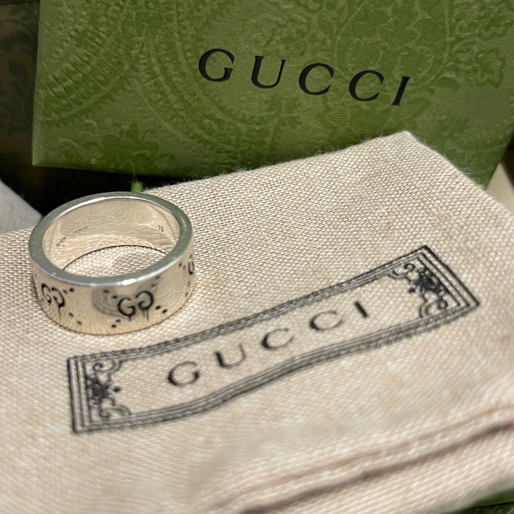 Authentic Gucci Ring complete set size 19 - Picture 9 of 12